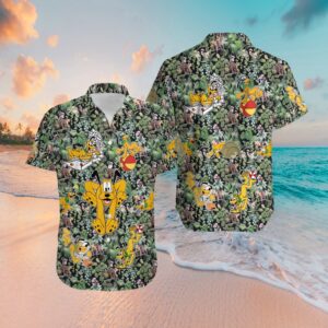 Pluto Cartoon Tropical Hawaiian Shirt