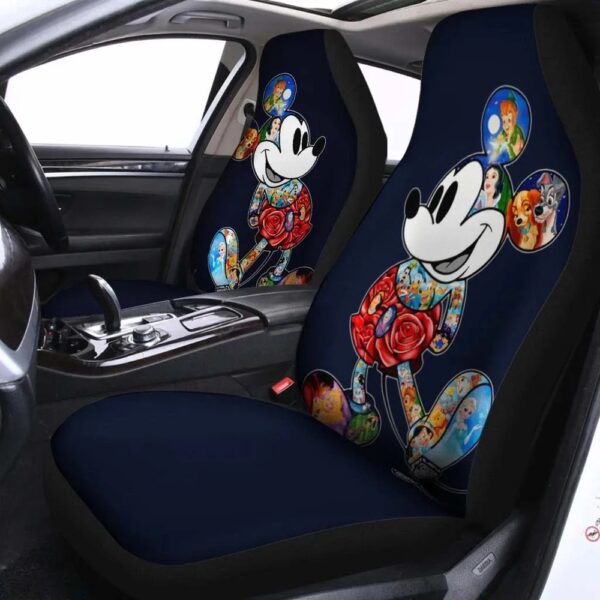 Retro Mikey Mouse Car Seat Covers Print