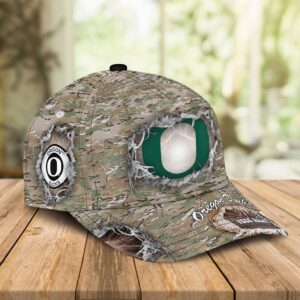 Sportwearmerch Oregon Ducks NCAA Personalized Camo Pattern Classic Cap Gifts For Fans Sportswearmerch 2