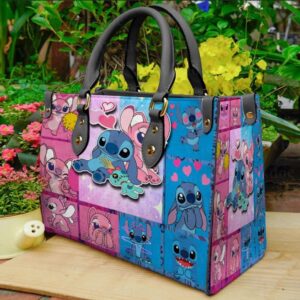 Stitch Angel Love Women Leather Handbag