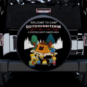 The Simpsons Quitcherbitchin Camping Car Spare Tire Covers Gift For Campers