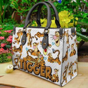 Tigger Cartoon Women Leather Handbag