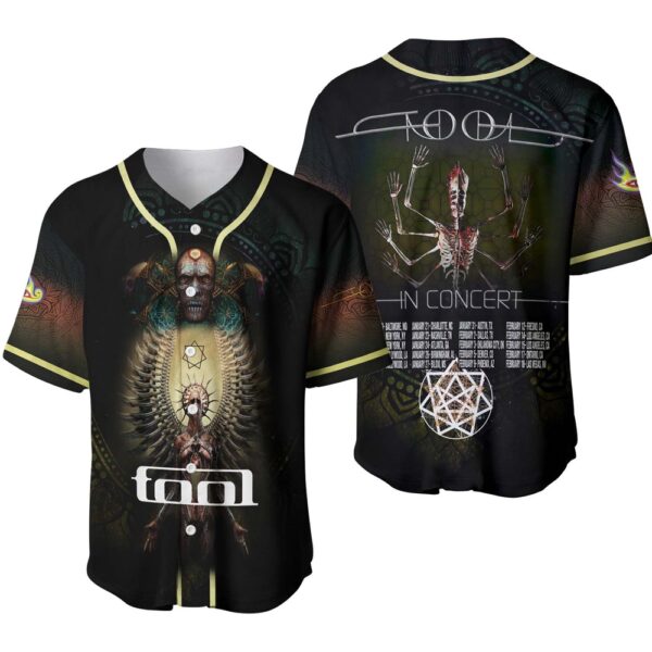 Tool Rock Band 2024 Tour Baseball Jersey Shirt