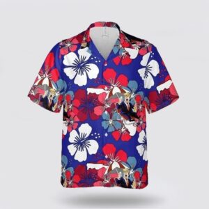 Trump Flowers Pattern Hawaiian Shirt