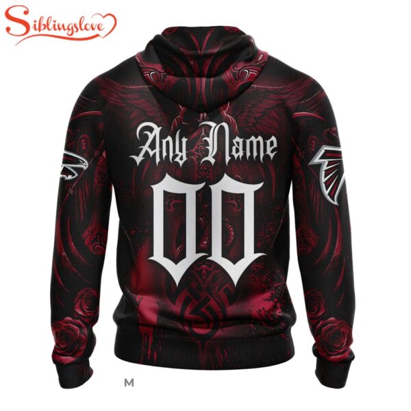 Custom Name And Number Atlanta Falcons NFL Halloween All Over Print Hoodie Shirt