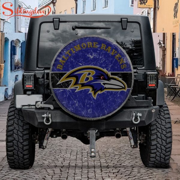 Baltimore Ravens Big Logo Spare Tire Cover Gift For Campers