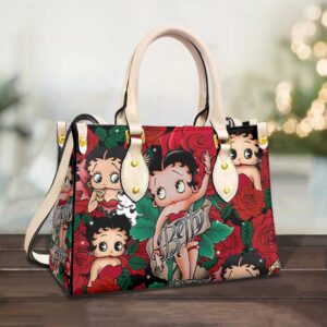 Betty Boop Cartoon Flowers Leather…