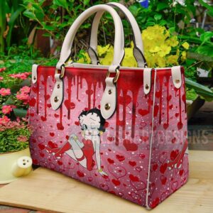 Betty Boop Love Pattern Leather…