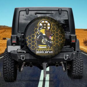 Boston Bruins NHL Mascot Spare Tire Cover Gift For Campers