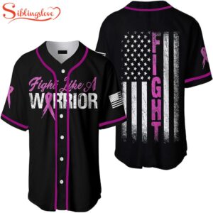 Breast Cancer Warrior Baseball Jersey…