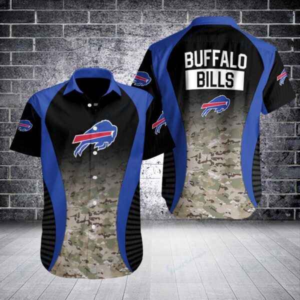 Buffalo Bills NFL  Camo Aloha Hawaiian Shirt