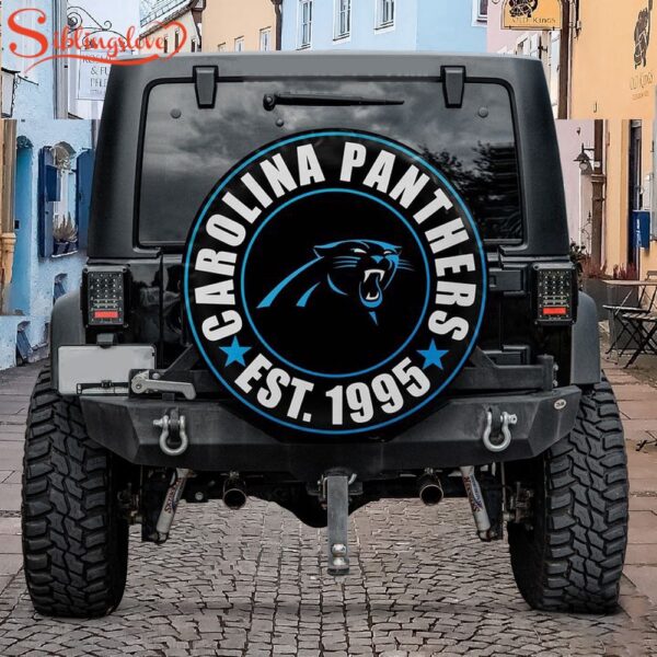 Carolina Panthers Est 1995 Spare Tire Cover Gift For Campers