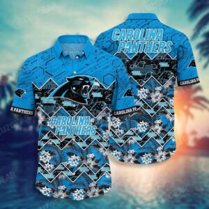 Carolina Panthers Nfl Graphic Tropical…