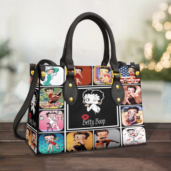 Cartoon Betty Boop Leather Handbag