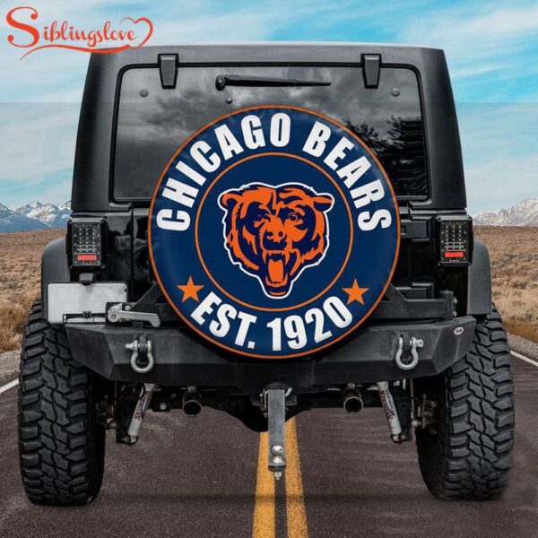 Chicago Bears Est 1920 Spare Tire Cover Gift For Campers