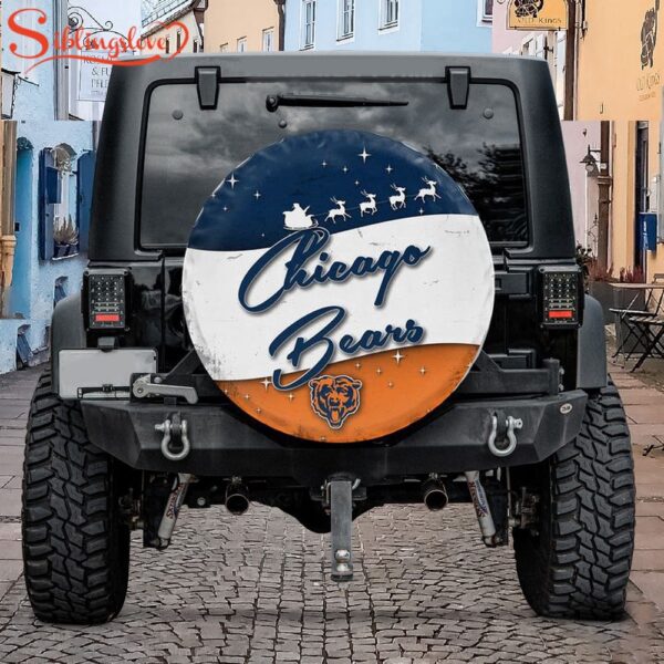 Chicago Bears Santa Claus Spare Tire Cover Gift For Campers