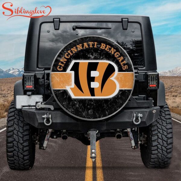 Cincinnati Bengals Big Logo Spare Tire Cover Gift For Campers