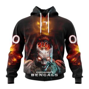 Cincinnati Bengals NFL Halloween Badut Mematikan Personalized Hoodie T Shirt 1