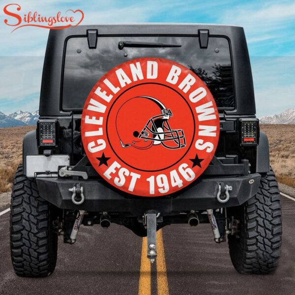 Cleveland Browns Est 1946 Spare Tire Cover Gift For Campers