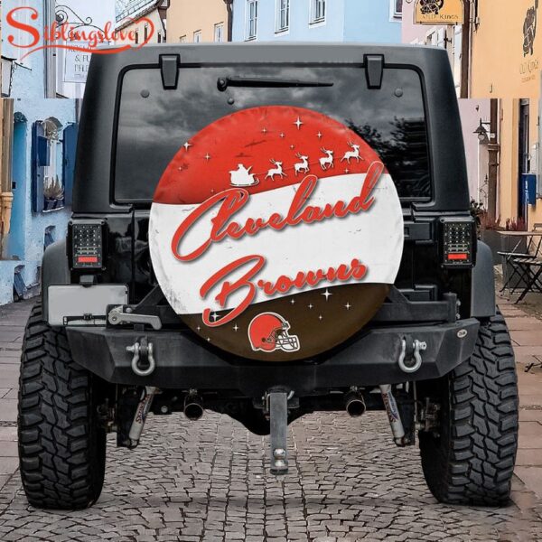 Cleveland Browns Santa Claus Spare Tire Cover Gift For Campers