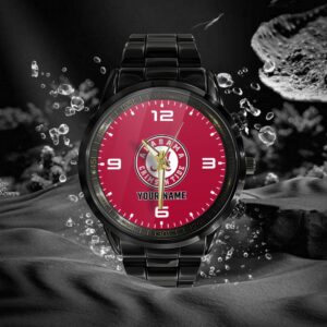 Custom Name Alabama Crimson Tide NCAA Black Hand Watch Gifts For Fans 2