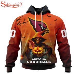 Custom Name And Number Arizona Cardinals Special Death Halloween Hoodie 1