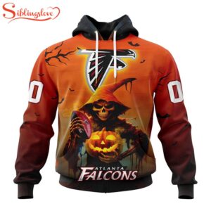 Custom Name And Number Atlanta Falcons Special Death Halloween Hoodie 1