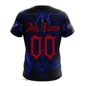 Custom Name And Number NFL Buffalo Bills All Over Print T Shirt For Fans 2