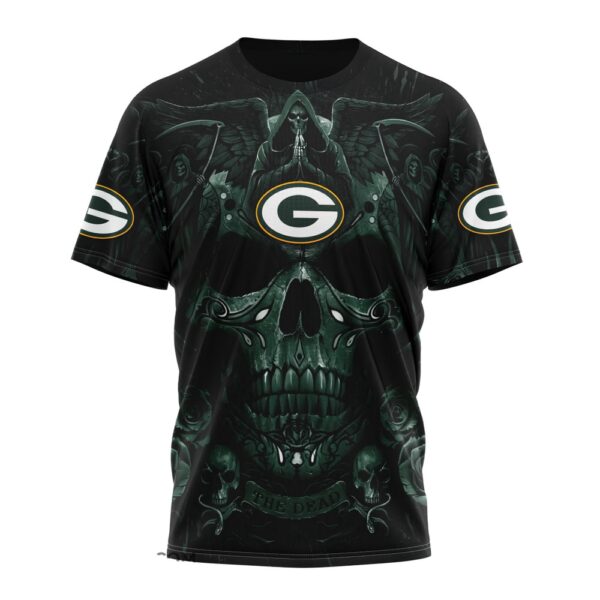 Custom Name And Number NFL Green Bay Packers All Over Print T-Shirt For Fans