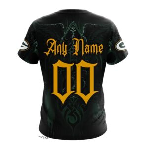 Custom Name And Number NFL Green Bay Packers All Over Print T Shirt For Fans 2