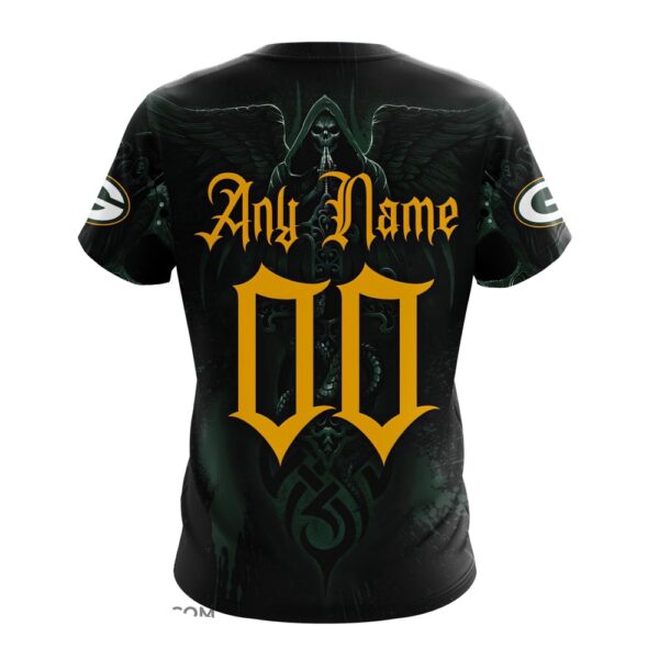 Custom Name And Number NFL Green Bay Packers All Over Print T-Shirt For Fans