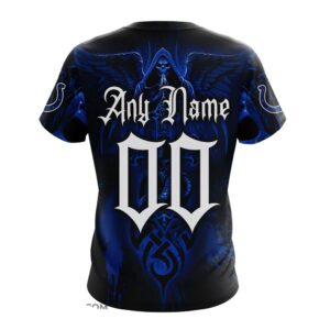 Custom Name And Number NFL Indianapolis Colts All Over Print T Shirt For Fans 2