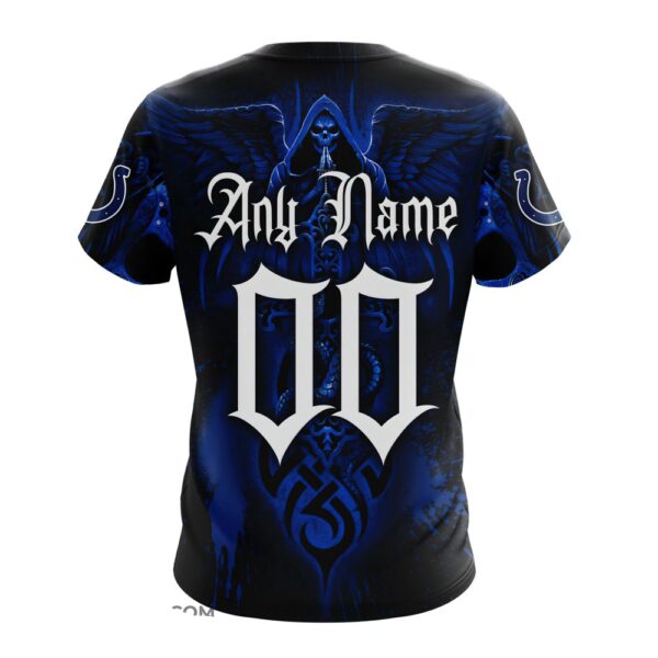 Custom Name And Number NFL Indianapolis Colts All Over Print T-Shirt For Fans