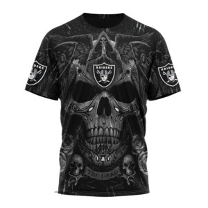 Custom Name And Number NFL Las Vegas Raiders All Over Print T Shirt For Fans 1