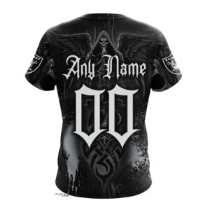 Custom Name And Number NFL Las Vegas Raiders All Over Print T Shirt For Fans 2