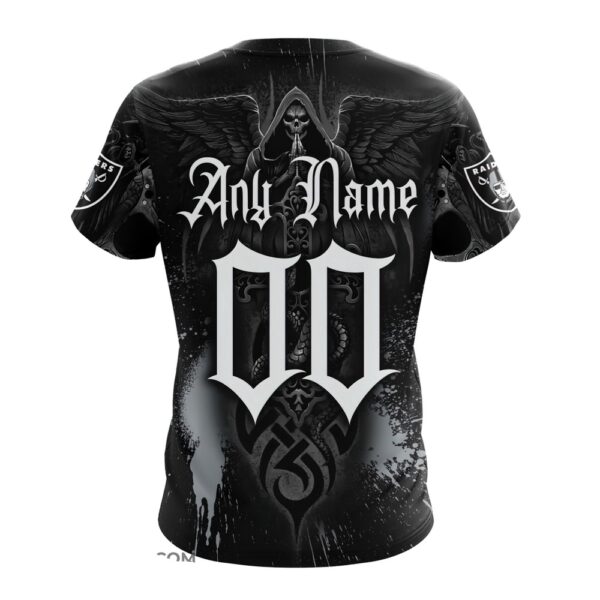 Custom Name And Number NFL Las Vegas Raiders All Over Print T-Shirt For Fans