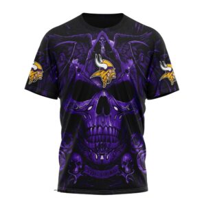 Custom Name And Number NFL Minnesota Vikings All Over Print T Shirt For Fans 1