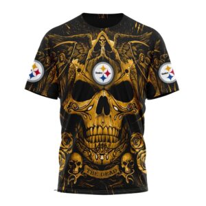 Custom Name And Number NFL Pittsburgh Steelers All Over Print T Shirt For Fans 1