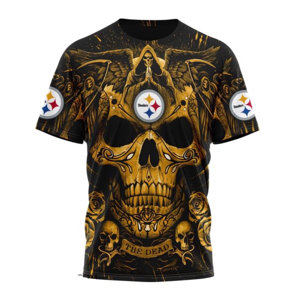 Custom Name And Number NFL Pittsburgh Steelers All Over Print T-Shirt For Fans