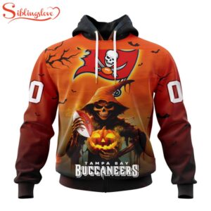 Custom Name And Number Tampa Bay Buccaneers Special Death Halloween Hoodie 1