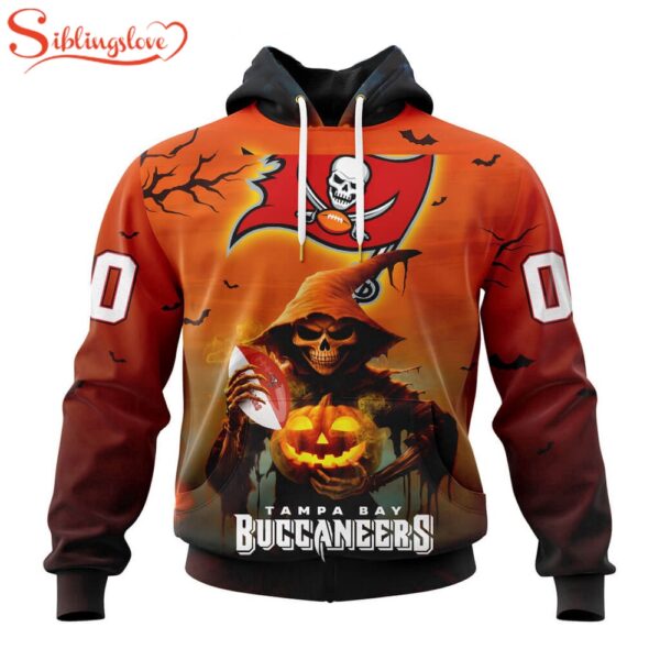 Custom Name And Number Tampa Bay Buccaneers Special Death Halloween Hoodie