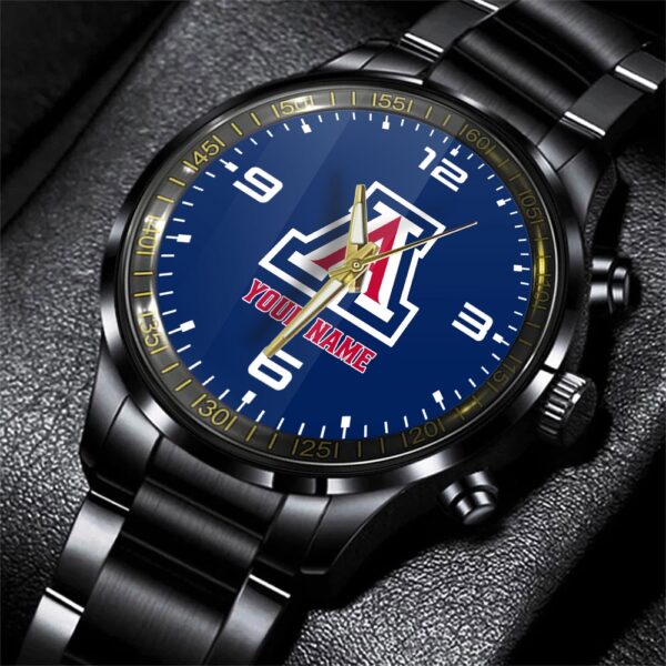 Custom Name Arizona Wildcats NCAA Black Hand Watch Gifts For Fans