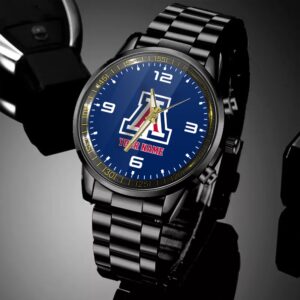 Custom Name Arizona Wildcats NCAA Black Hand Watch Gifts For Fans 4