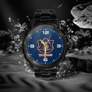 Custom Name Auburn Tigers NCAA Black Hand Watch Gifts For Fans 2