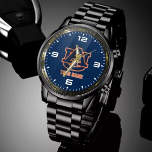 Custom Name Auburn Tigers NCAA Black Hand Watch Gifts For Fans 4