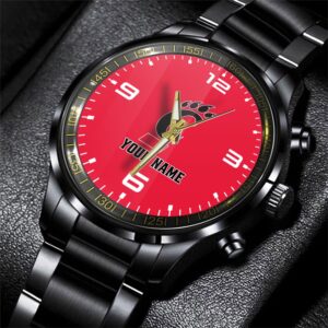 Custom Name Cincinnati Bearcats NCAA Black Hand Watch Gifts For Fans 1