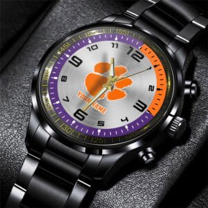 Custom Name Clemson Tigers NCAA Hand Watch Gifts For Fans 1