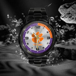 Custom Name Clemson Tigers NCAA Hand Watch Gifts For Fans 2