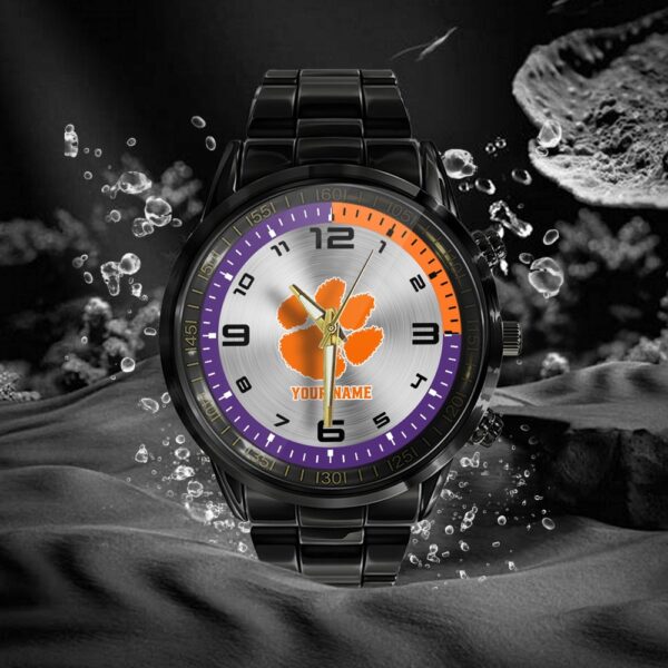 Custom Name Clemson Tigers NCAA Hand Watch Gifts For Fans