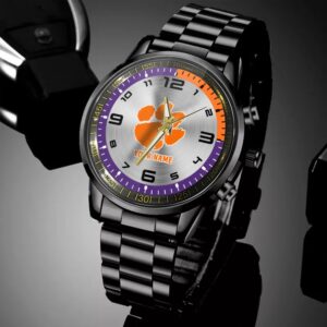 Custom Name Clemson Tigers NCAA Hand Watch Gifts For Fans 4